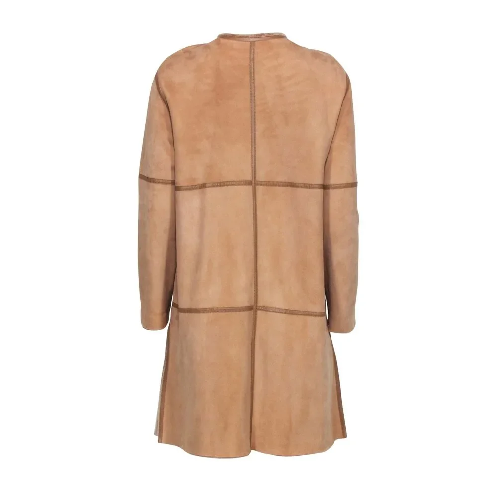 Lafayette 148 - Tan Shearling Jacket Sz M - Picture 3 of 3